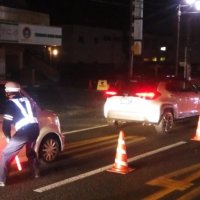 飲酒事故撲滅へ　市街地合同検問　君津署と交通機動隊