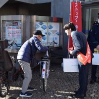 ＡＴＭ利用者に詐欺防止を訴え　東京ベイ信金や県警