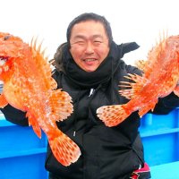 館山沖で釣り上げたオニカサゴ（写真は「真澄丸」提供）