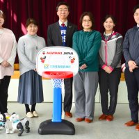 バスケットミニゴール松戸の幼稚園に贈呈　三井住友信託銀行