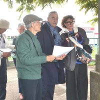 日仏つなぐ史跡に光　四街道・ルボン山　玄孫が訪問　軍郷の原点「祖国でも伝えたい」