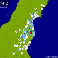関東・東北で地震　Ｍ4.2　最大震度3　震源は福島県中通り　地震が及んだ地域人口556万人