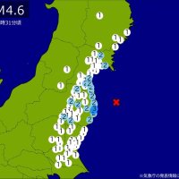 【速報】関東・東北で地震　Ｍ４．６　最大震度３　震源は福島県沖　地震が及んだ地域人口５７４万人