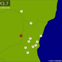関東・東北で地震　Ｍ３．７　震源は栃木県南部　地震が及んだ地域人口８６万人