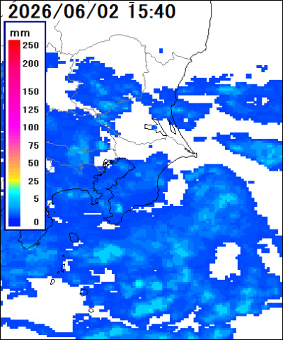 千葉県周辺雨雲レーダ